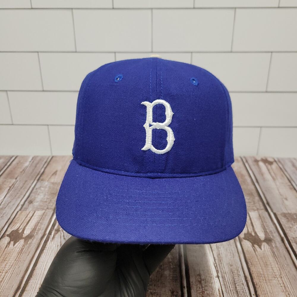Roman Brooklyn Dodgers Vintage Wool Plain Logo Fitted Hat Size 7 3/8
